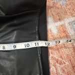 Abercrombie & Fitch  vegan leather split hem pants black size small long Photo 7