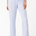 Tommy Bahama 100% Linen classic fit Women’s vertical striped linen pants Photo 10
