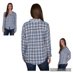 Velvet By Graham & Spencer Long Sleeves Blue Plaid Shirt With Pockets Small NWT Photo 15