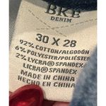 Buckle BKE Women's 30x28 Wash Blue Denim Parker High Rise Cropped Straight Photo 5