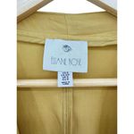 Eliane Rose Mustard Yellow Duster Size Small Zipper Pocket Roll Tab Sleeve‎ Gold Photo 2