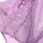 Zac and Rachel  Light Purple Blouse with Lace Sleeves Photo 5