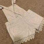 White denim shorts overalls Size 2 Photo 5
