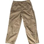 Tory Burch Twill Patched Carpenter Utility Pants | Khaki Tan | 29 Photo 2