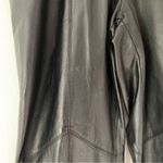 wilson's leather Vintage Wilson’s Black Leather Yoke Front High Waist  Seamed Pants size 8 lined Photo 6