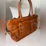 Michael Kors RARE New Vintage Brown Brookville Leather Luggage Satchel Handbag Photo 1
