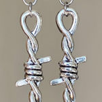 Handmade goth rock punk grunge style simple spike earrings🌙👼✨ Photo 0