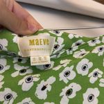 Maeve Anthropologie  Green Floral Casual The Lille Side-Slit Midi Skirt Size 12 Photo 2
