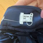 Petal and Pup Persia satin midi dress in navy Photo 4