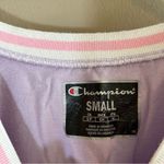 Champion ✨  Women’s Purple Color Block Crop Top Small Photo 3