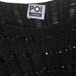 POI BY KRIZIA VINTAGE Black Sweater Sequins Jumper Italy Alpaca 90s 80s 44 Med Photo 5