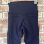 Aerie Offline By Goals 7/8 High Rise Leggings Navy Small Sheer Panels Photo 5