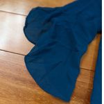 Calvin Klein  Teal Blue Bell Sleeve V Neck Shift Dress M Photo 1