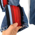 Victoria Beckham  Neat Boy Jean Blue Denim Tuxedo Stripe Fringe 27 Photo 5