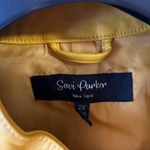 Y2K Savi Parker New York Size Faux Leather Jacket Coat Mustard Yellow Size 2x Photo 2