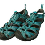 Keen  Women Whisper Adjustable Sandal Size 6.5 Teal‎ Gray Waterproof Hiking Photo 0