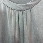 Eileen Fisher Satin Silk Sleeveless Top Shirt Gray Charcoal Business Casual Sz S Photo 5