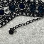 Vera Wang Simply  Multi-strand Blue and Silver Tone Chain Bracelet Photo 5