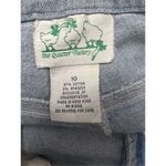 Quacker Factory Vintage The  Blue Jeans Womens Size 10 Floral Embroidered Cotton Photo 8
