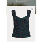 Ralph Lauren Tartan Cami Nwt plaid winter formal ruched preppy holiday fall $298 Green Size 4 Photo 1