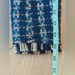 AQUA  Bloomingdales Tweed Fringe Blue Yan Metallic Blazer Size Small  2110 Photo 8