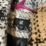 Iz Byer Pea coat black and white tweed Photo 1