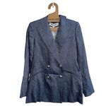 Veronica Beard NEW NWT  Dale Linen Dickey Blazer Jacket In Blue Melange Photo 4