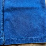 Talbots Vintage Denim Skirt 14 Paper Bag Waist Modest Pockets 90s Preppy Photo 11