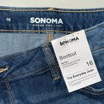 Sonoma NWT Size 16 Blue Denim Mid Rise The Everyday Bootcut Jeans Photo 2