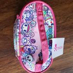 Tokidoki Pink Japanese Sakura Floral Fuji Zippered Cosmetic Bag Photo 3