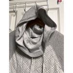 Miss Chievous 025-006 Hoodie Womens M Gray Lace Crochet Over Front Casual Photo 3