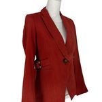 Veronica Beard Baltazar Linen Peplum Dickey Jacket In Clay Photo 7