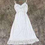 American Vintage Vintage cream beige coquette lace maxi midi slip dress Photo 0
