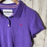 Aeropostale Vintage Y2K Purple Short Sleeve Preppy Polo Womens Medium Photo 1