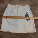 Forever 21  Size Small NEW NWT Light Sky Blue Cream Skirt Unique Marble Cotton Photo 6