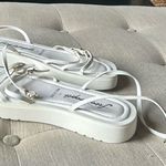 Free People Fionna Strappy Sandals White Leather Size 39 Photo 0