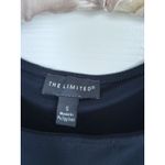 The Limited  Sleeveless Faux Wrap Dress Small Navy Blue Career Classic Minimalist Photo 5