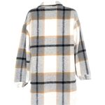 Anthropologie Plaid Flannel Button Long Shacket Shirt Jacket Peacoat Trench Coat Small Photo 12