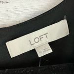 Loft  NWT Black Short Sleeve Jersey Knit Midi Dress Size 10 Photo 5