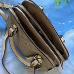 Nine West NWT Beige and Cream Patterned Satchel Photo 6