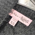 Dolls Kill  x Bratz Size XS Black Eyelash Pink Heart Short Sleeve Knit Top Photo 2