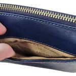 Ralph Lauren Lauren  Blue Cow Leather Classic Casual Travel Crossbody Bag Small Photo 13