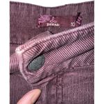 prAna Women's Size 10 Corduroy Pants Plum Burgundy Color Zip Pockets Photo 3