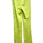 ZARA Women's Jacquard High Waisted 70s Flare Retro 80s Pull On Green Size XS Photo 4