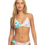 Roxy NWT Women’s Retro Reversible Bikini Top Medium Photo 5