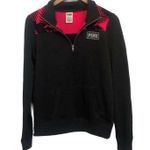 PINK - Victoria's Secret Victoria’s Secret Hot PINK zip pullover tropical print sweatshirt Size XS Photo 0