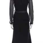 Altuzarra Altuzara Tie Neck Midi Length Dress in black Photo 1