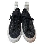 Converse  All Star Low Top Sneaker Black Metallic Sparkle‎ Women's Size 8 Grunge Photo 1