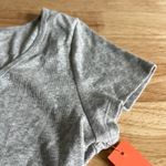 Colsie Women's Gray Short Sleeve Cropped Lounge T Photo 4