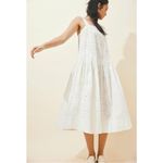 Free People  Dainty Ethereal Cottage Primavera Lace Eyelet Midi Dress White XL Photo 8